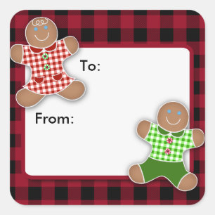 Gingerbread Cookies Navidades Pegatinas de la Plaz