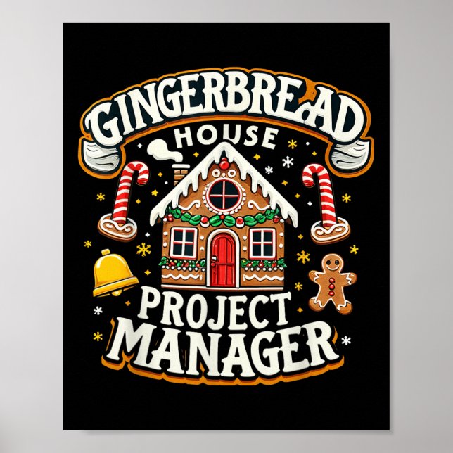 Gingerbread House Project Manager Xmas Decoración (Frente)