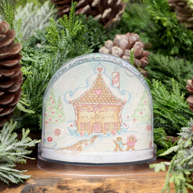 Gingerbread House Snow Globe  (Invierno)