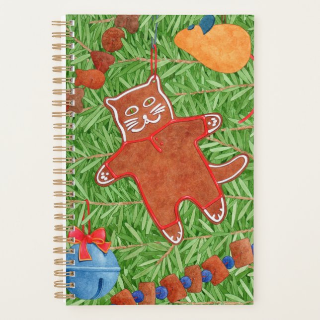 GINGERBREAD KITTY 5.5x8.5 Planificador (Anverso)