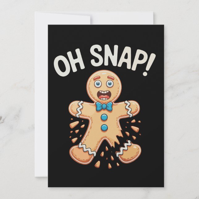 Gingerbread Oh Snap Galletas de Navidad Hornear Xm (Anverso)