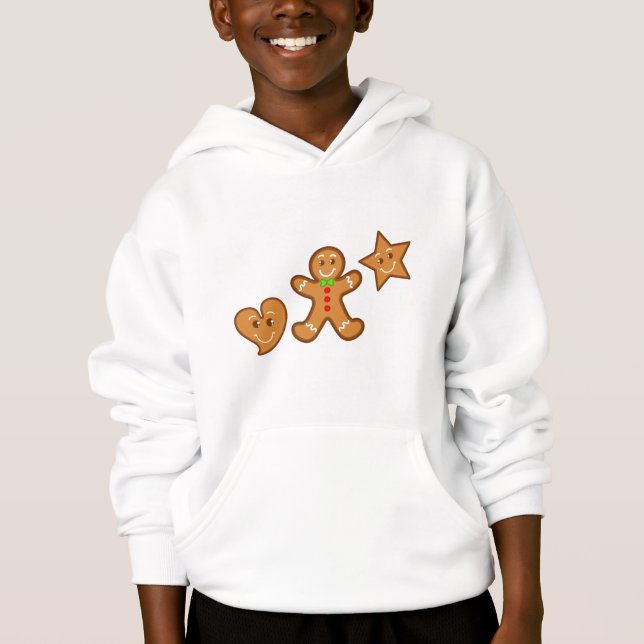 gingerbread pals de XmaS dulce Hoodie (Anverso)