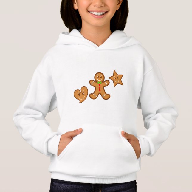 gingerbread pals de XmaS dulce Hoodie (Anverso)