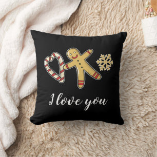 Gingerbreadman Love Cojín decorativo