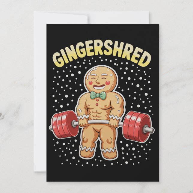 Gingershred Navidad Pan de Jengibre Gimnasio Cultu (Anverso)