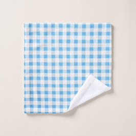 Gingham azul bebé