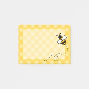 Gingham Bee Kitchen School Post, nota regalo