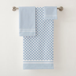 Gingham Cuadros Azul Claro Blanco campestre