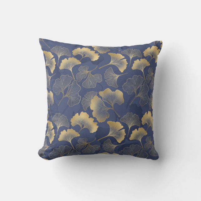 Gingko deja el Cojín decorativo (Anverso)