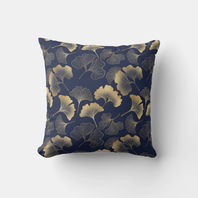 Gingko deja el Cojín decorativo (Anverso)
