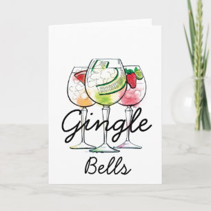Gingle Bells Tarjetas de Navidades Gin y Tonic