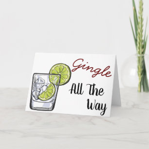 Gingle en todo el camino Tarjetas de Navidades G