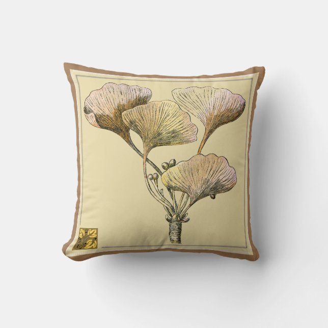 Ginkgo Biloba deja almohada (Anverso)