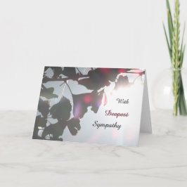 Ginkgo Biloba deja tarjeta de felicitación por sim