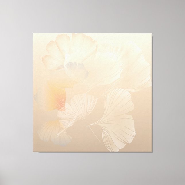 Ginkgo Biloba Resumen Botánico Arte Gráfico Rubor (Anverso)