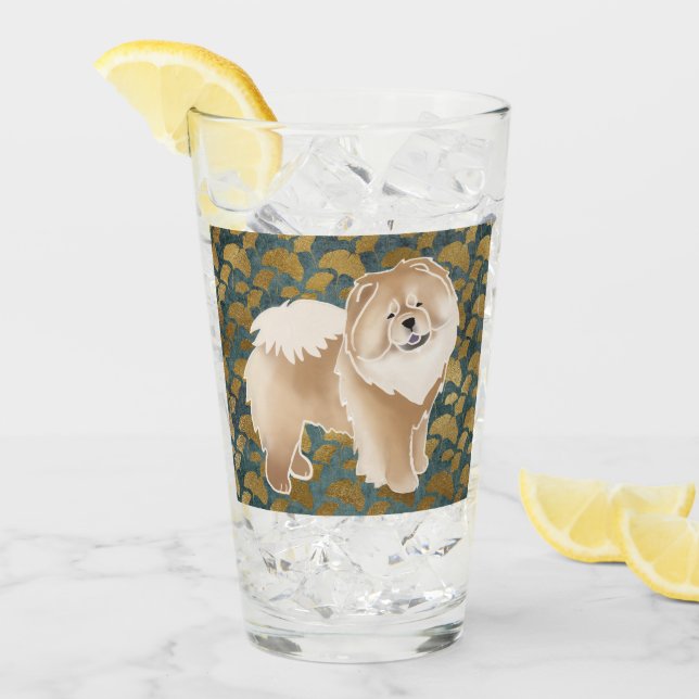 GINKGO Cinnamon Chow diseño frontal y posterior (Anverso (hielo))