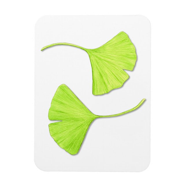 Ginkgo deja el imán Flexi (Vertical)