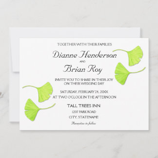 Ginkgo deja la invitación a la boda