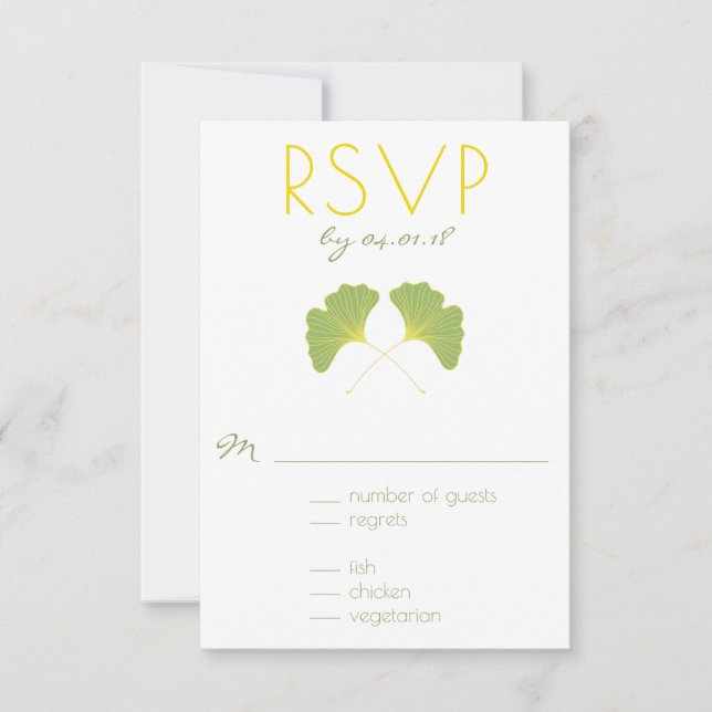 Ginkgo Tree Spring Green RSVP 2 (Anverso)
