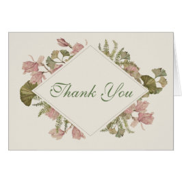Ginkgo Watercolor Floral Boda Gracias