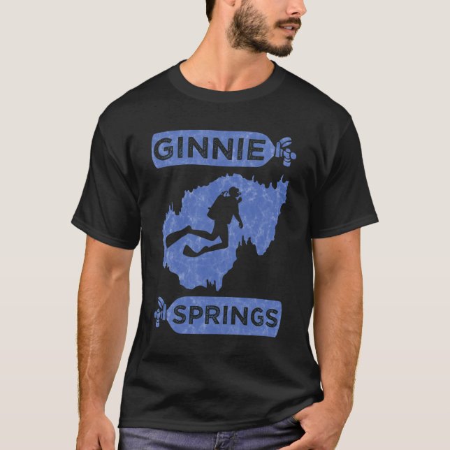 Ginnie Springs Cavern de camiseta de buceo de la c (Anverso)