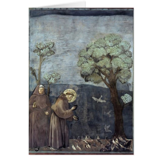 Giotto: St Francis que predica a los pájaros (Frente)