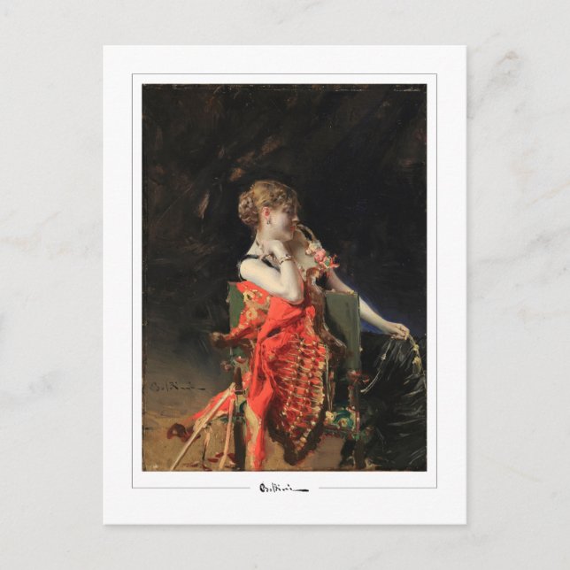 Giovanni Boldini #348 - Tarjeta postal de arte fin (Anverso)