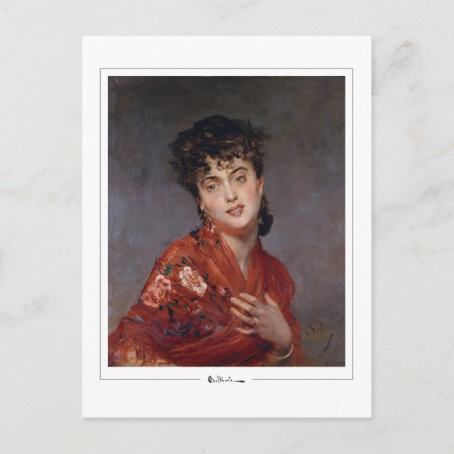 Giovanni Boldini #492 - Postal Bella Artes (Anverso)