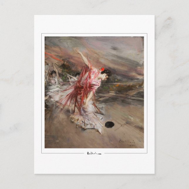 Giovanni Boldini #592 - Postal Bella Artes (Anverso)