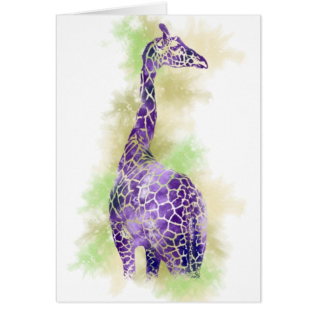 Girafa acuarela 1 (Frente)