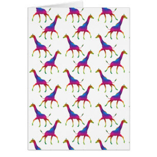 Girafa de color arcoiris