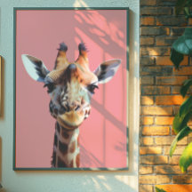 Girafa | Impresión de decoración animal | Arte mur