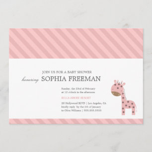 GIRAFA   INVITACIÓN DE BABY SHOWER