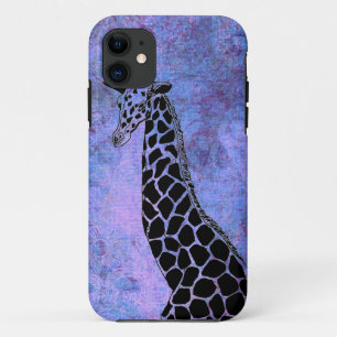 Girafa púrpura/azul II - Funda para iPhone 5/5S