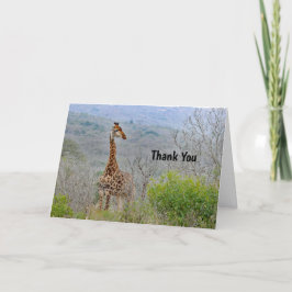 Giraffe 4 Tarjeta de agradecimiento