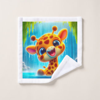 Giraffe am Wasserfall