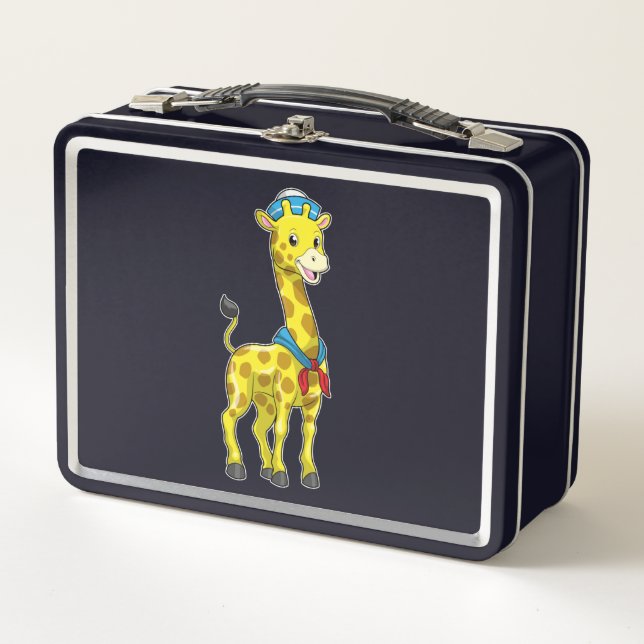 Giraffe como marinero con gorra marinero (Anverso)