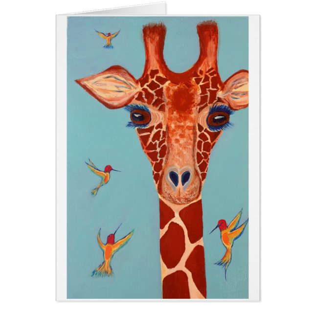 Giraffe con colibríes (Frente)