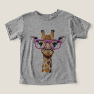 Giraffe con gafas rosas