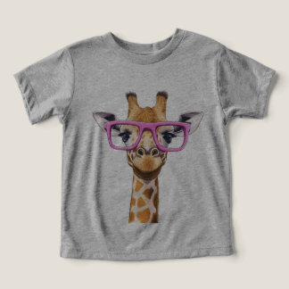 Giraffe con gafas rosas