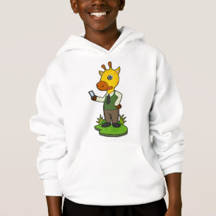 Giraffe con móvil