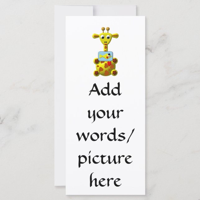 Giraffe cutánea con peces de oro (Anverso)