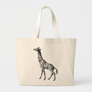 Giraffe de época en la bolsa de la Tote