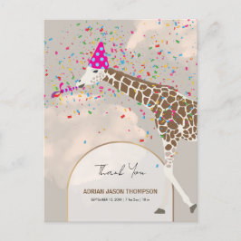 Giraffe De Fiesta De Safari Tema Invitación De Beb