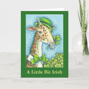 GIRAFFE DE IRLANDA ST. TARJETA DE RECIBIMIENTO DEL