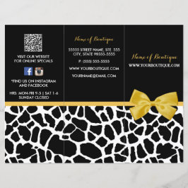 Giraffe de moda Imprimir folleto con caracol amari