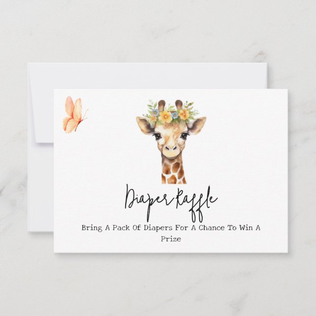 GIRAFFE DIAPER RAFFLE (Anverso)