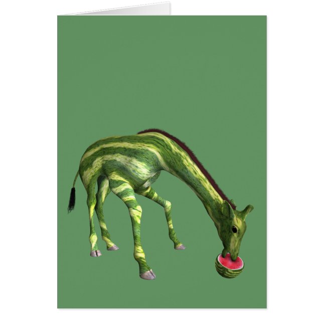 Giraffe Eating Watermelon (Frente)