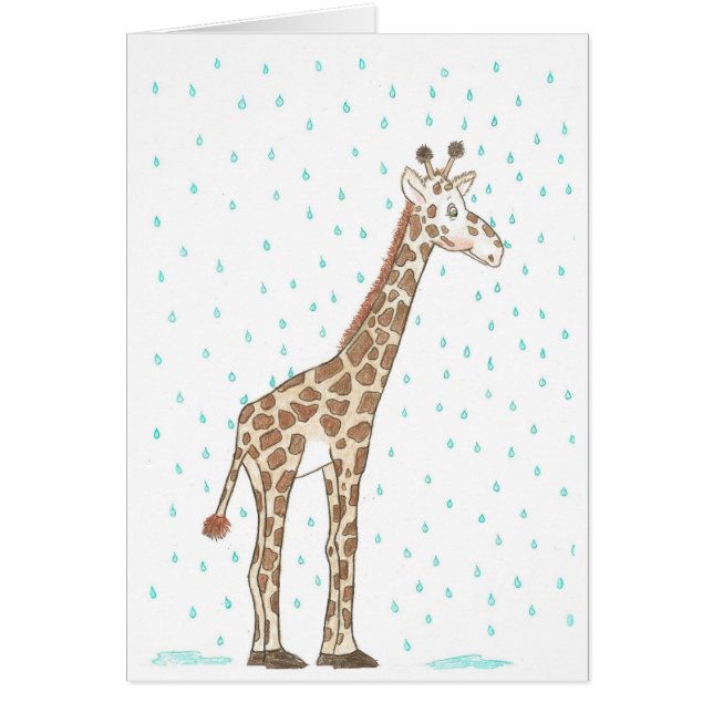 Giraffe en la lluvia (Frente)