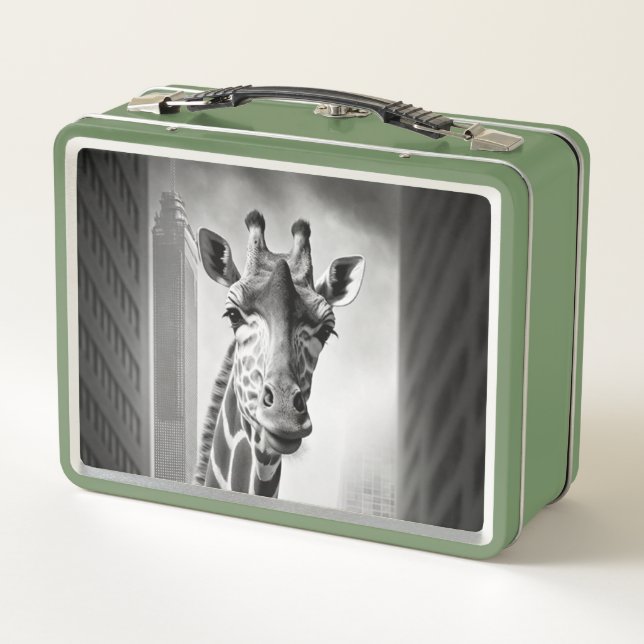 Giraffe en un paisaje urbano (Reverso)
